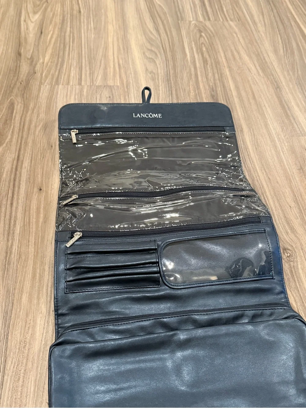 Lancome Navy Blue Foldover Cosmetic Pouch